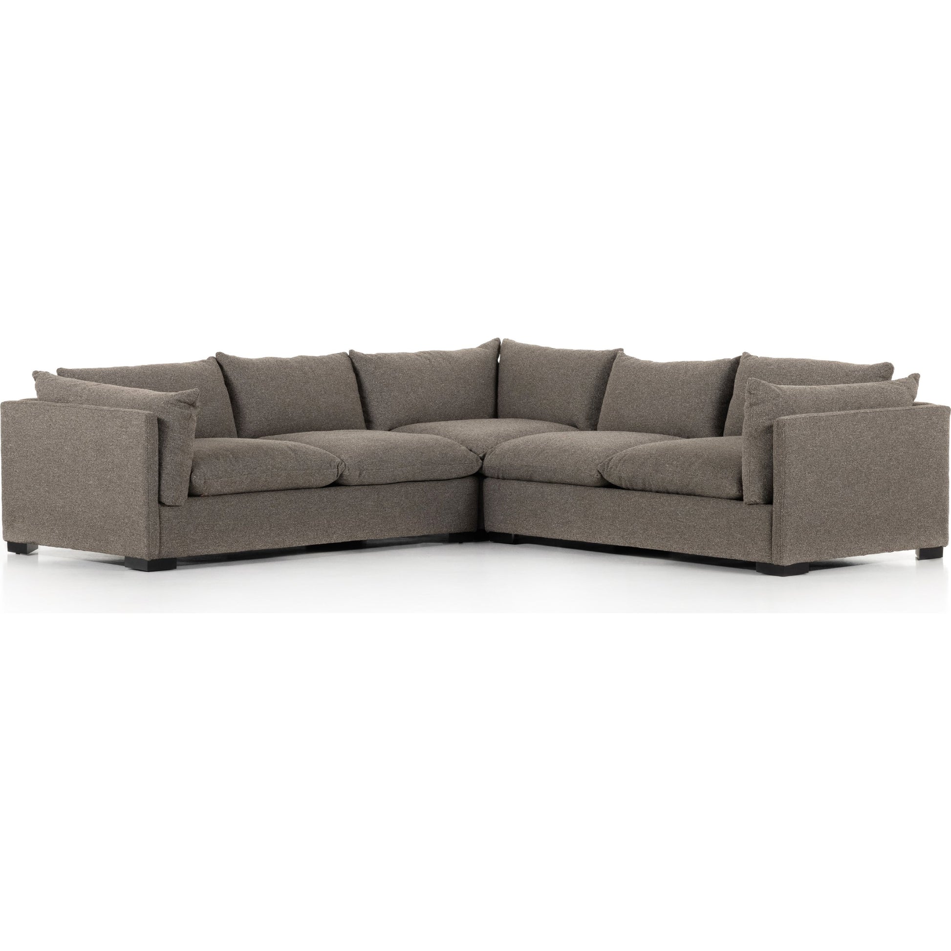 Westwood 3-PC Sectional by Four Hands. Made from 100% polyester, solid banak, solid pine in a modern style.