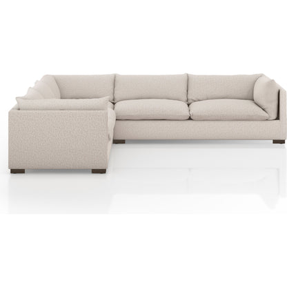 Westwood 3-PC Sectional by Four Hands. Made from 100% polyester, solid banak, solid pine in a modern style.