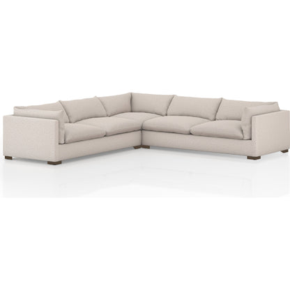 Westwood 3-PC Sectional by Four Hands. Made from 100% polyester, solid banak, solid pine in a modern style.