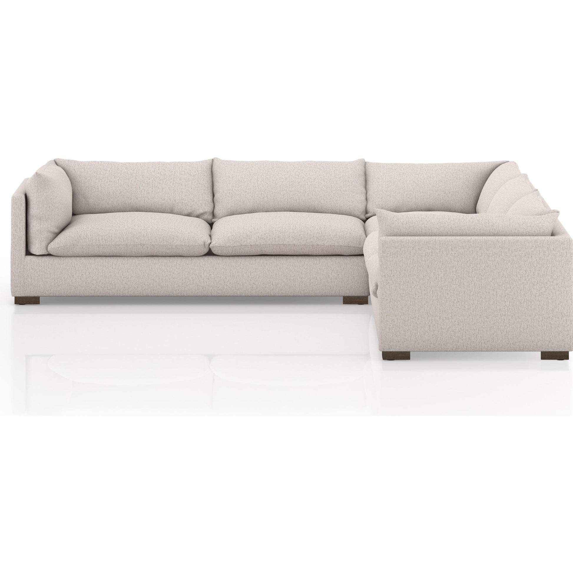 Westwood 3-PC Sectional by Four Hands. Made from 100% polyester, solid banak, solid pine in a modern style.