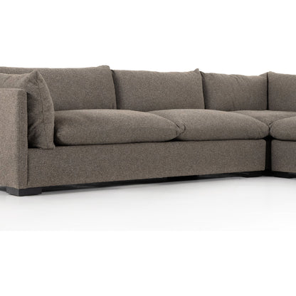 Westwood 3-PC Sectional by Four Hands. Made from 100% polyester, solid banak, solid pine in a modern style.
