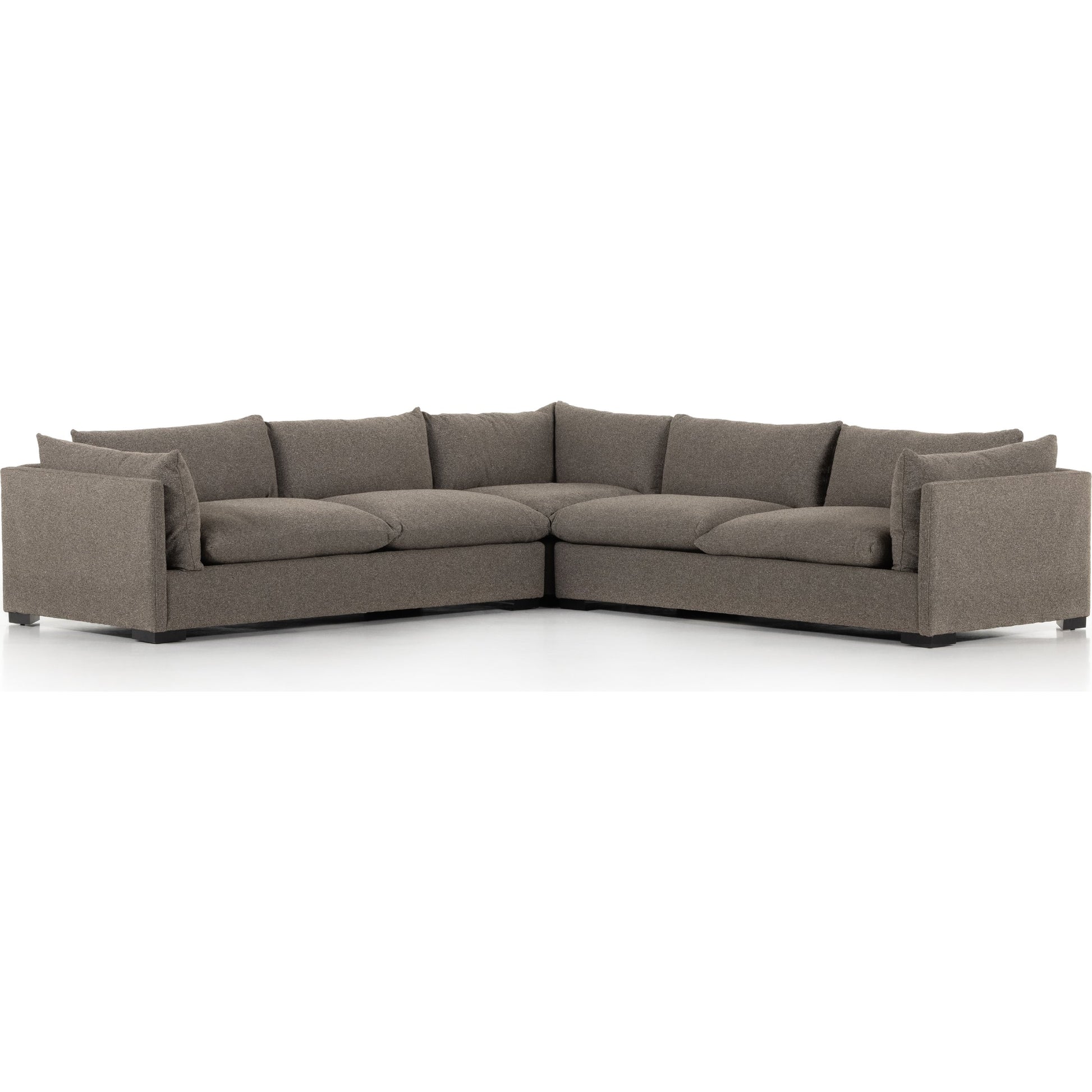 Westwood 3-PC Sectional by Four Hands. Made from 100% polyester, solid banak, solid pine in a modern style.
