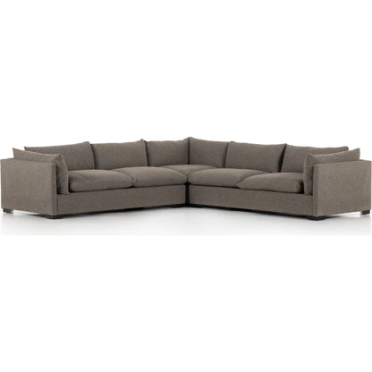 Westwood 3-PC Sectional by Four Hands. Made from 100% polyester, solid banak, solid pine in a modern style.