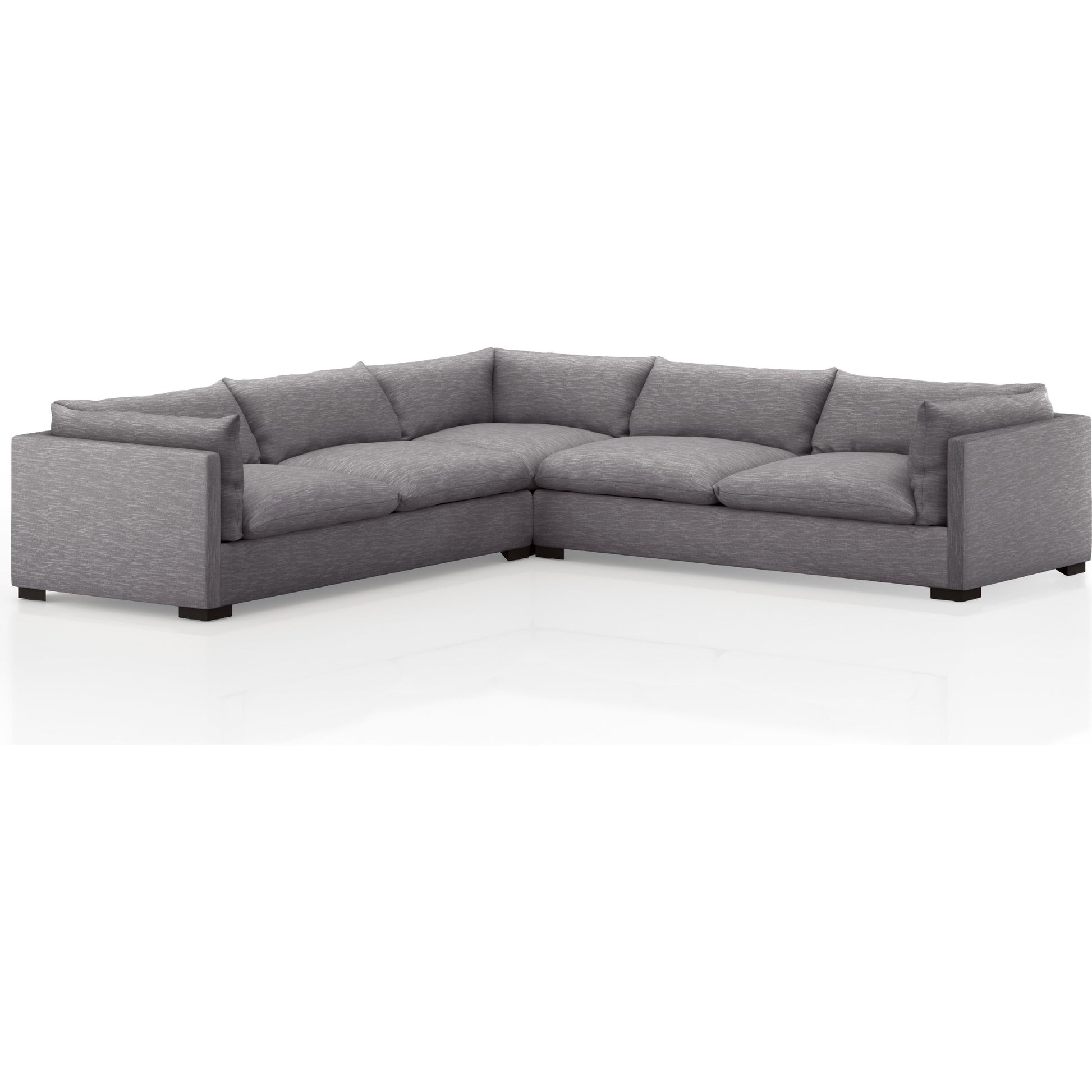 Westwood 3-PC Sectional by Four Hands. Made from 100% polyester, solid banak, solid pine in a modern style.