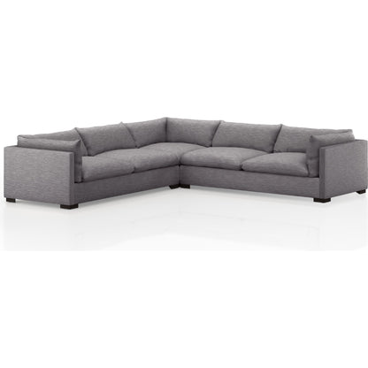 Westwood 3-PC Sectional by Four Hands. Made from 100% polyester, solid banak, solid pine in a modern style.