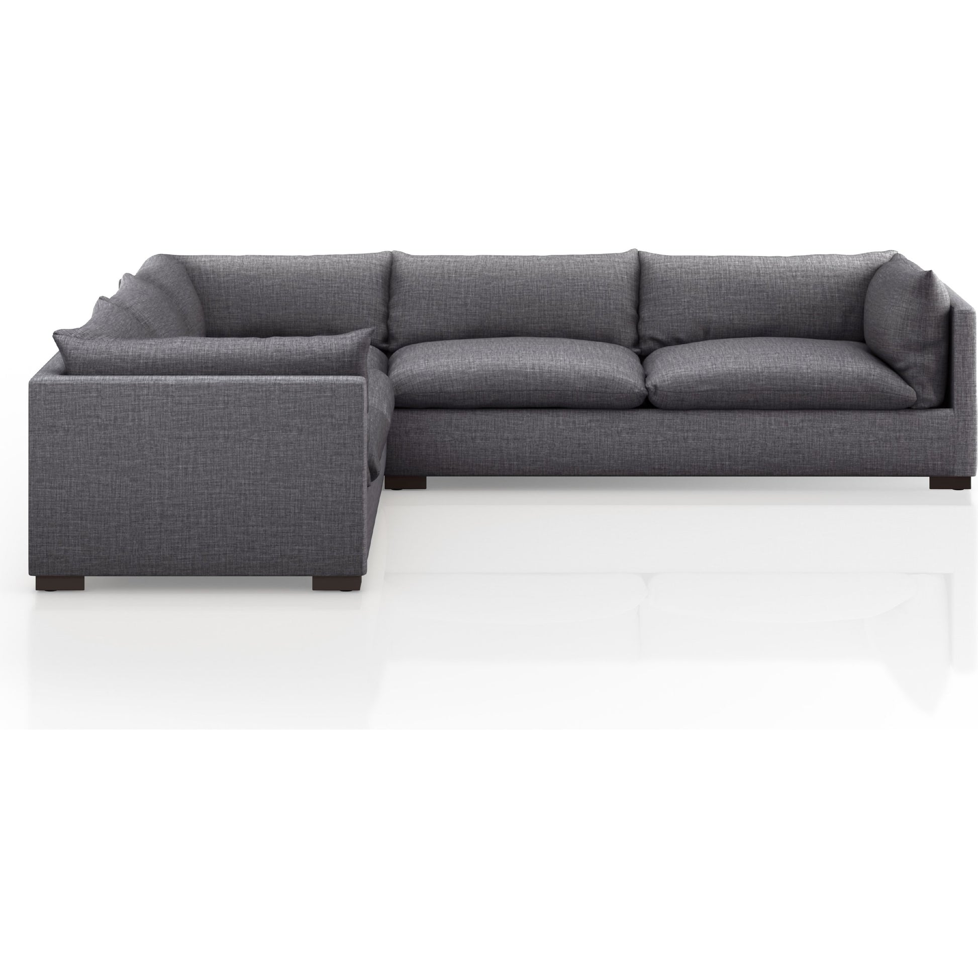 Westwood 3-PC Sectional by Four Hands. Made from 100% polyester, solid banak, solid pine in a modern style.