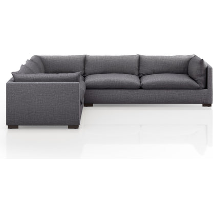 Westwood 3-PC Sectional by Four Hands. Made from 100% polyester, solid banak, solid pine in a modern style.