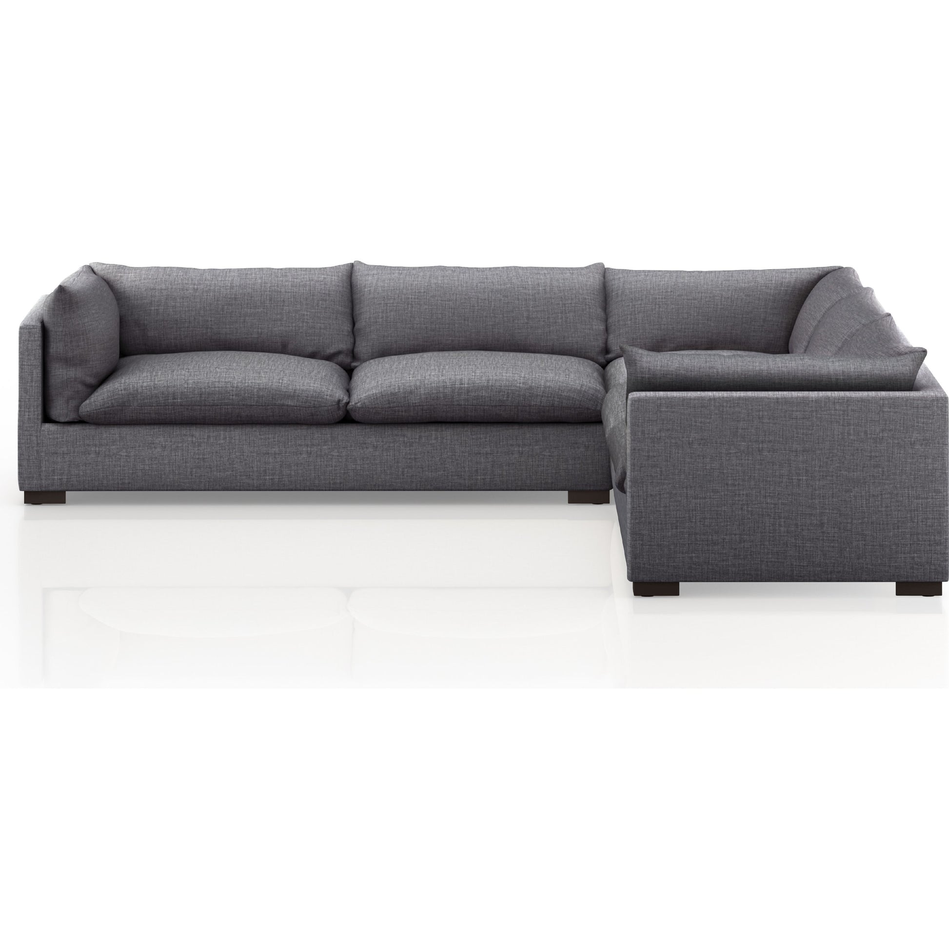 Westwood 3-PC Sectional by Four Hands. Made from 100% polyester, solid banak, solid pine in a modern style.
