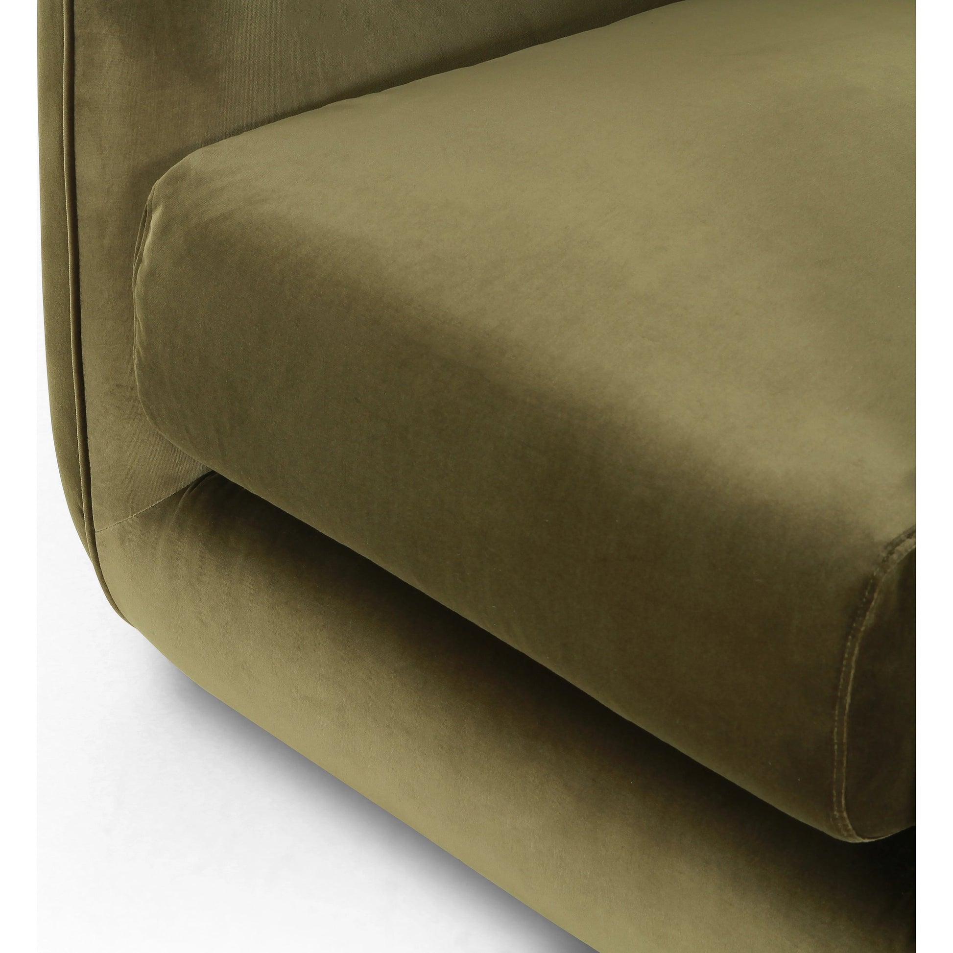 Malakai Swivel Chair by Four Hands in surrey olive. Made from 76.8% cotton, 23.2% polyester, poplar plywood, 100% polyester in a modern style.