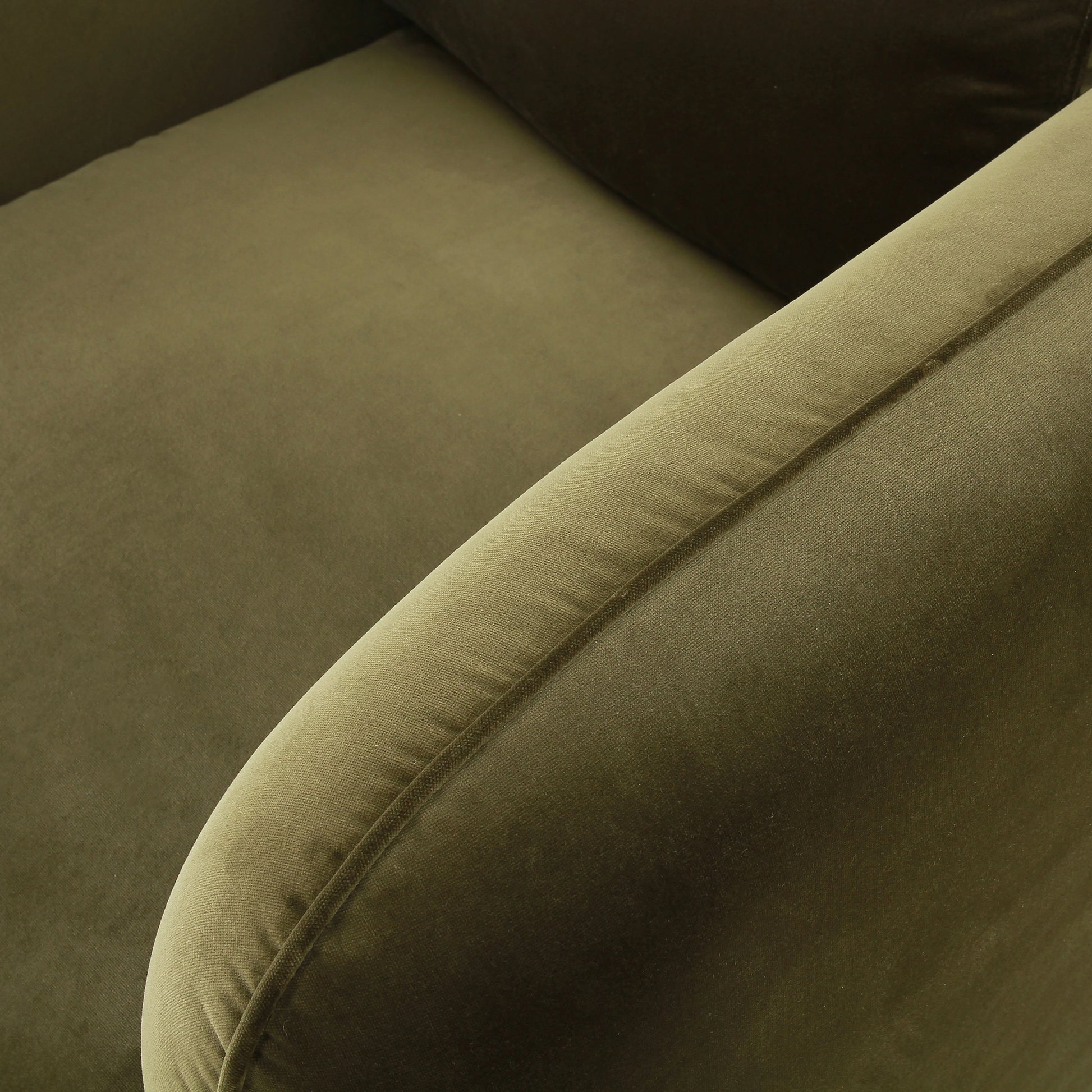 Malakai Swivel Chair by Four Hands in surrey olive. Made from 76.8% cotton, 23.2% polyester, poplar plywood, 100% polyester in a modern style.