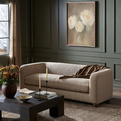 Gidget Sofa by Four Hands in almond. Made from unique in a transitional style.