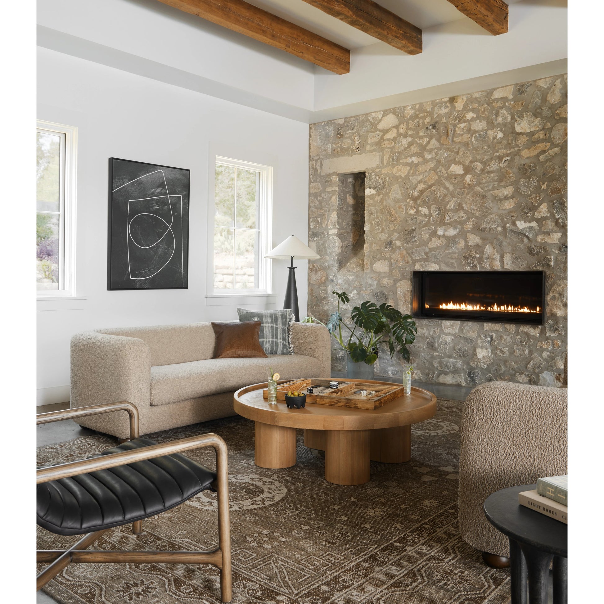 Gidget Sofa by Four Hands in almond. Made from unique in a transitional style.