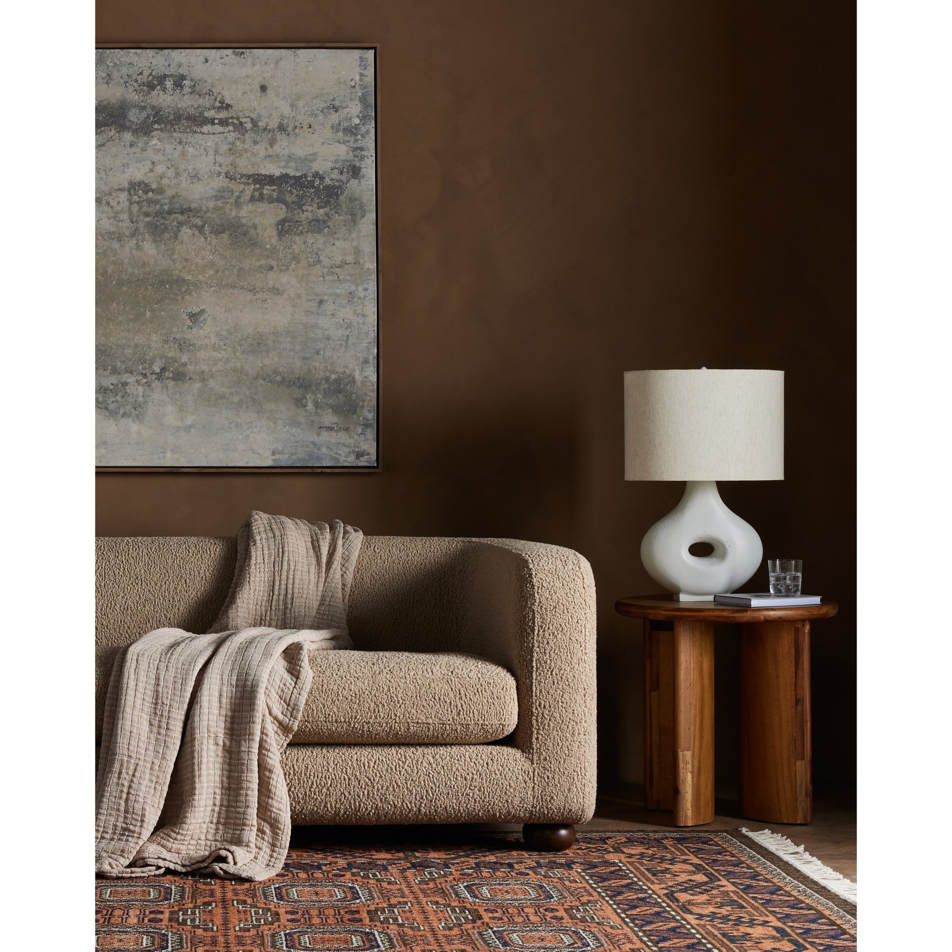 Gidget Sofa by Four Hands in almond. Made from unique in a transitional style.