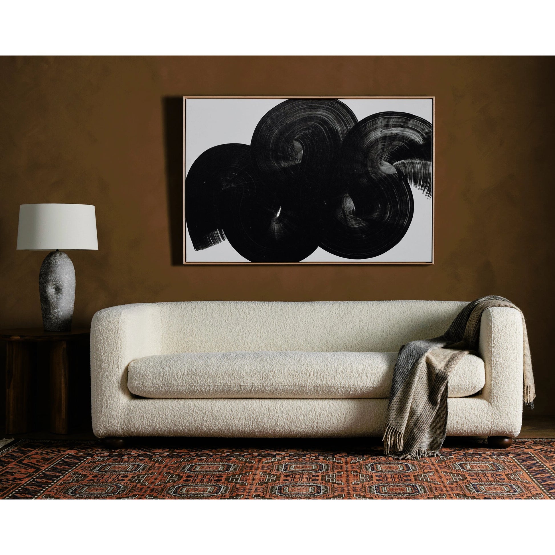 Gidget Sofa by Four Hands in almond. Made from unique in a transitional style.