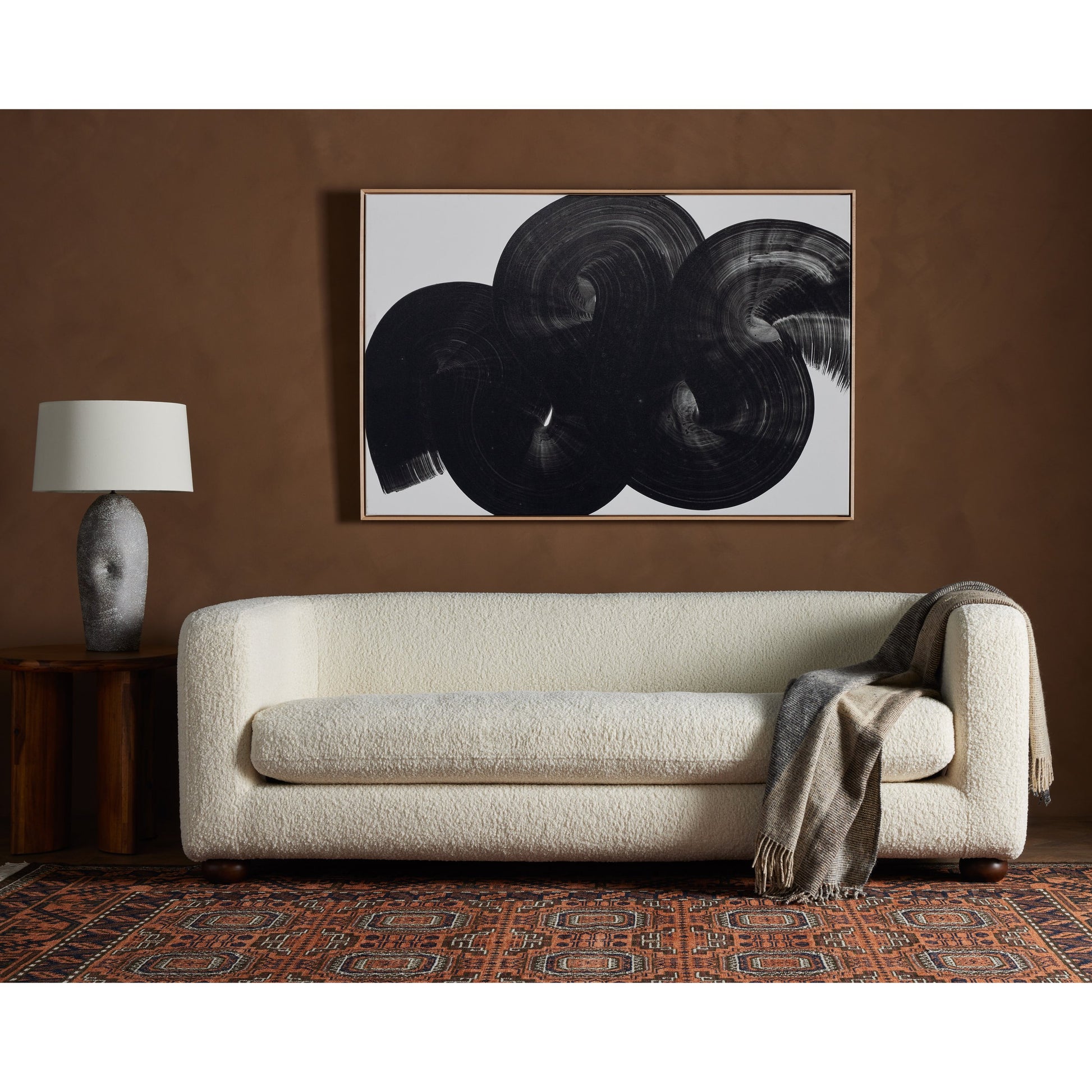 Gidget Sofa by Four Hands in almond. Made from unique in a transitional style.