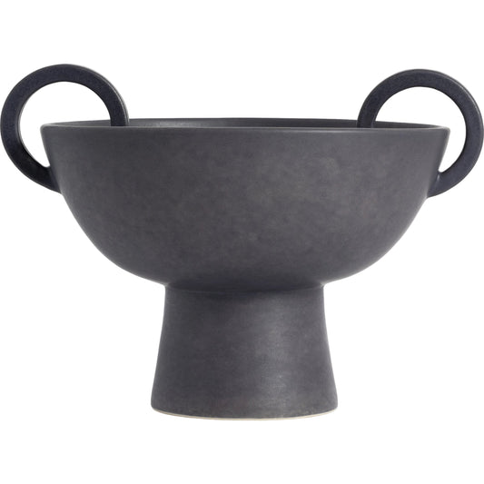 Anillo Bowl by Four Hands in matte black ceramic and matte black. Made from ceramic in a modern style.