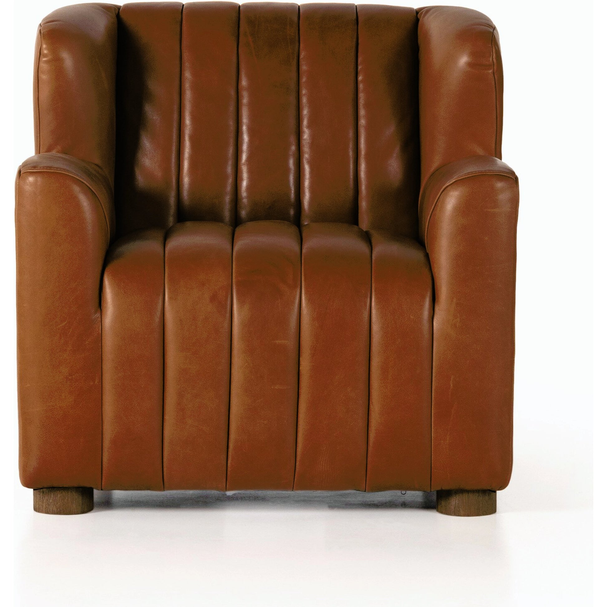 Elora Chair by Four Hands in sheepskin camel. Made from 100% polyester, solid parawood, 100% polypropylene in a transitional style.