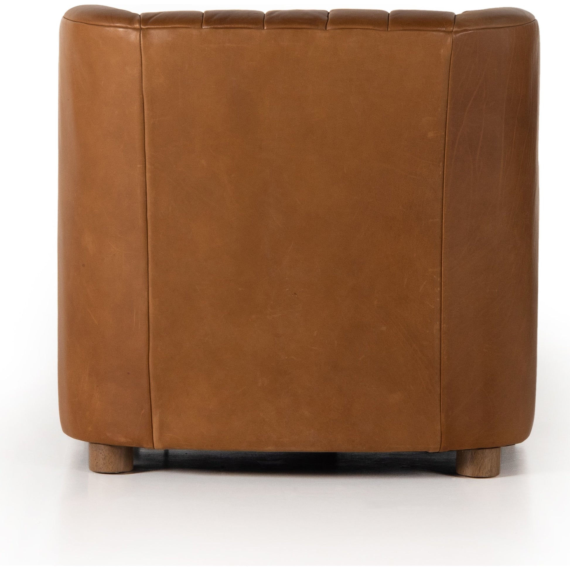 Elora Chair by Four Hands in sheepskin camel. Made from 100% polyester, solid parawood, 100% polypropylene in a transitional style.