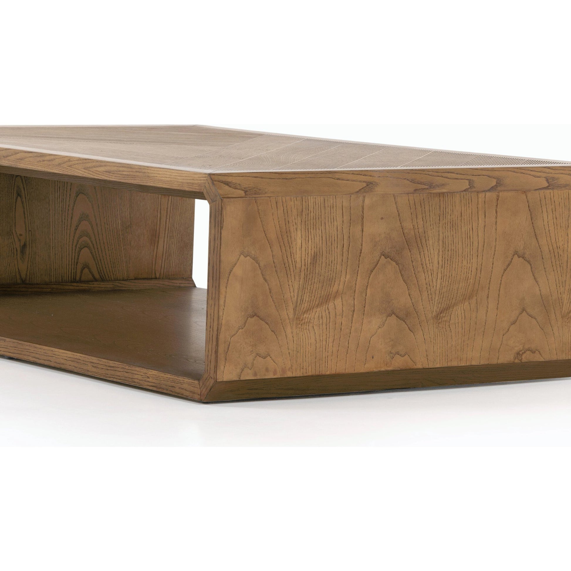 Caspian Coffee Table by Four Hands. Made from resawn, ash veneer in a transitional style.