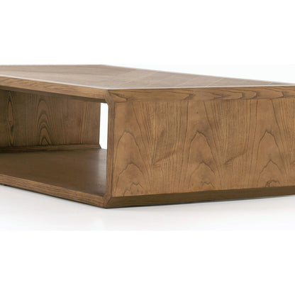 Caspian Coffee Table by Four Hands. Made from resawn, ash veneer in a transitional style.