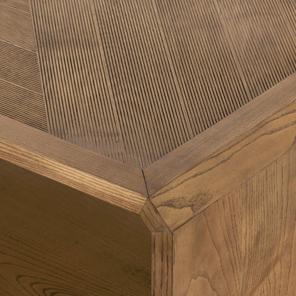 Caspian Coffee Table by Four Hands. Made from resawn, ash veneer in a transitional style.