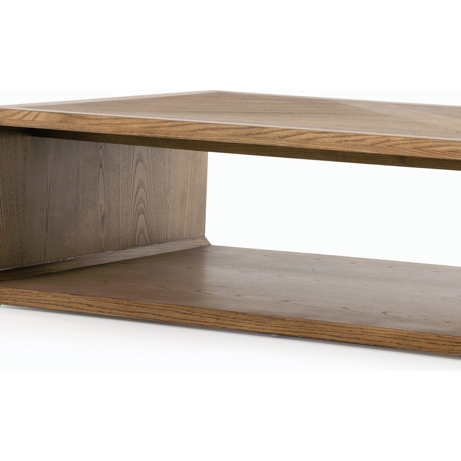 Caspian Coffee Table by Four Hands. Made from resawn, ash veneer in a transitional style.