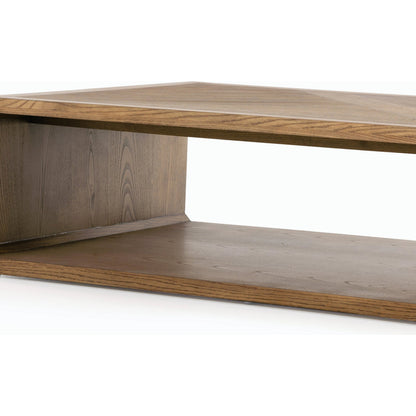 Caspian Coffee Table by Four Hands. Made from resawn, ash veneer in a transitional style.