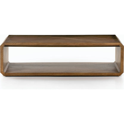 Caspian Coffee Table by Four Hands. Made from resawn, ash veneer in a transitional style.