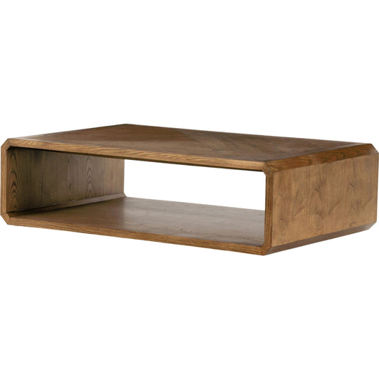 Caspian Coffee Table by Four Hands. Made from resawn, ash veneer in a transitional style.