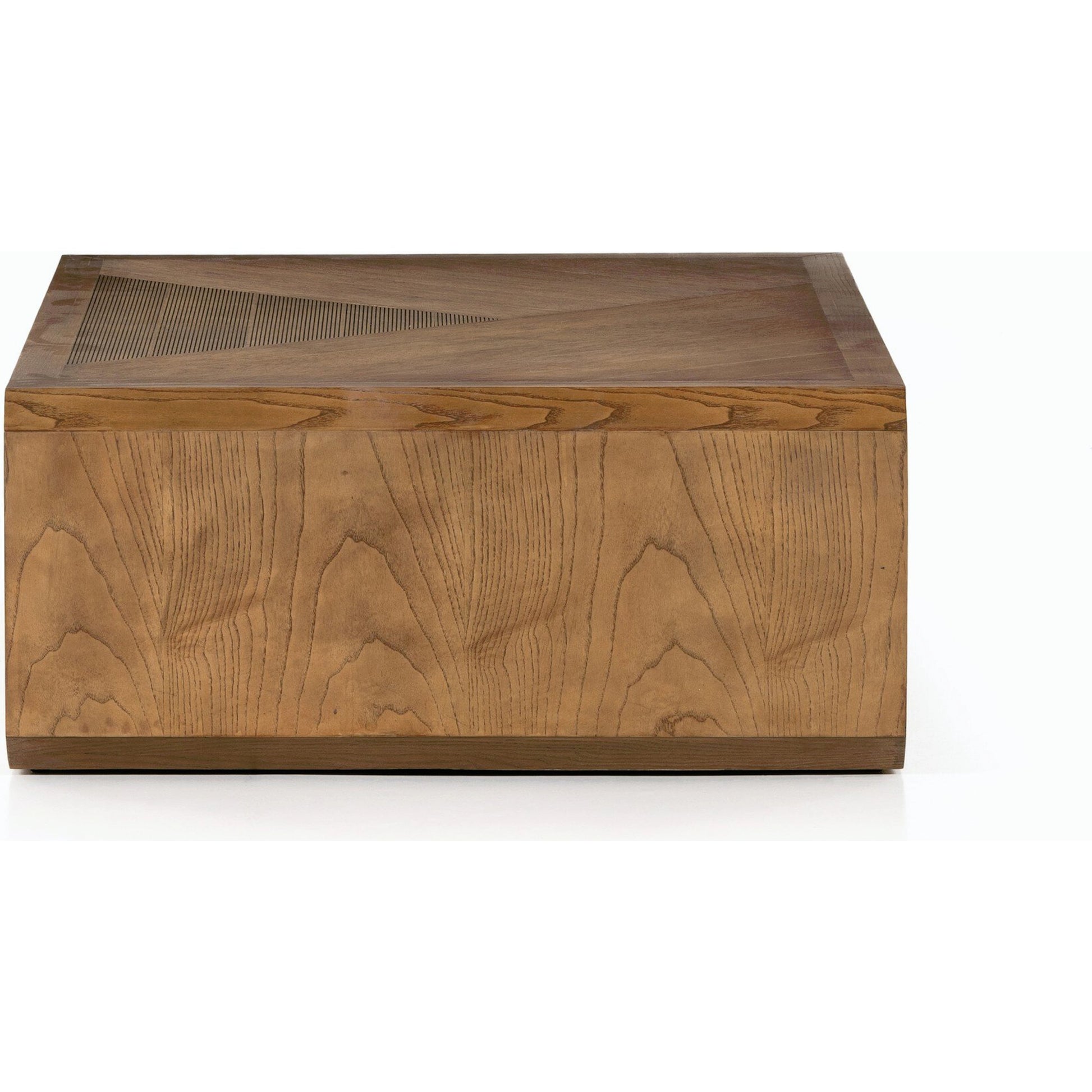 Caspian Coffee Table by Four Hands. Made from resawn, ash veneer in a transitional style.