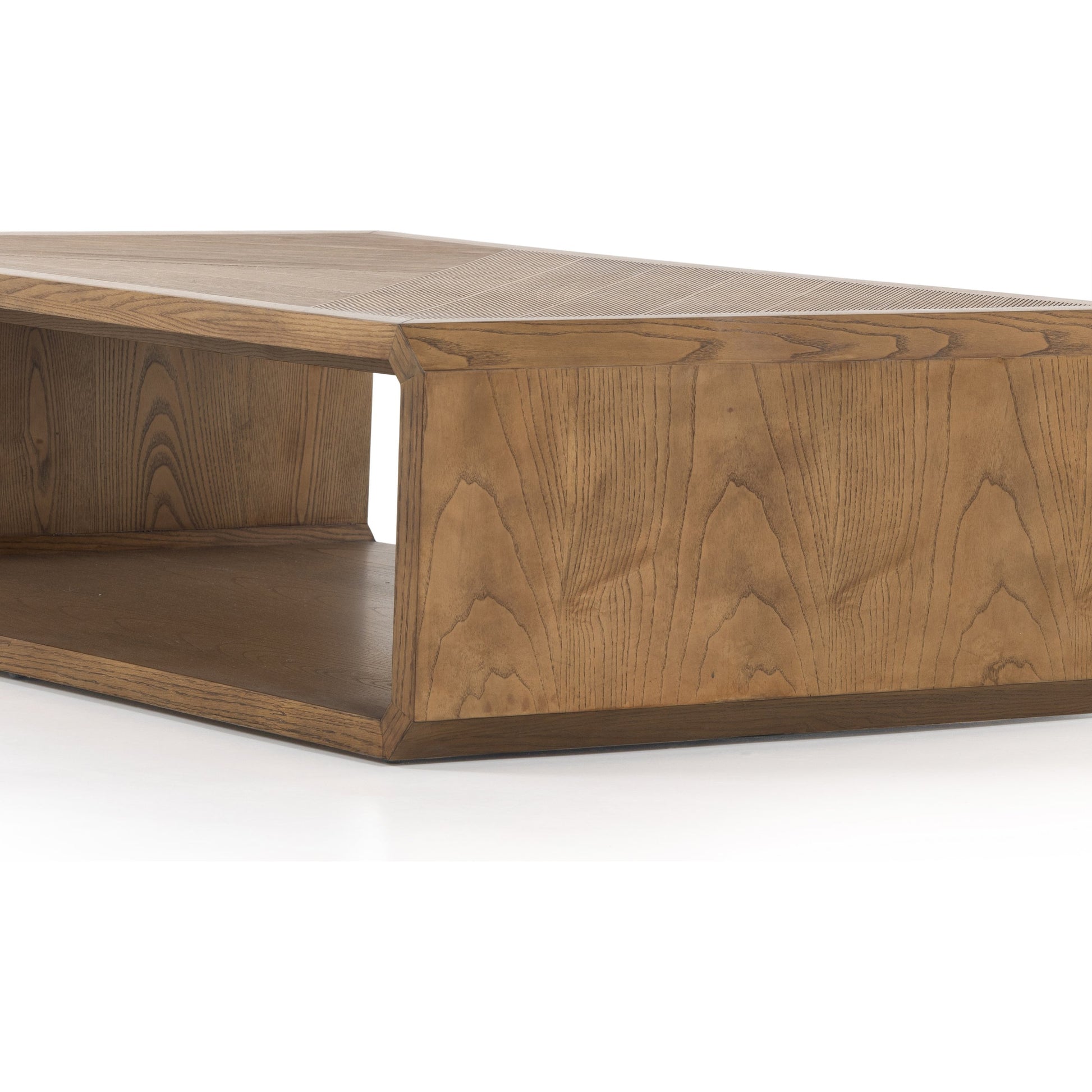 Caspian Coffee Table by Four Hands. Made from resawn, ash veneer in a transitional style.