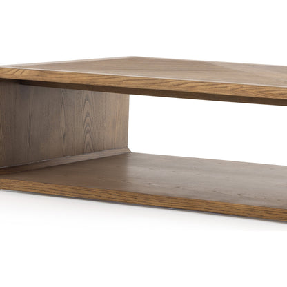 Caspian Coffee Table by Four Hands. Made from resawn, ash veneer in a transitional style.