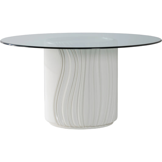 001 SI-2013274,SI-2013275 | Additional Silo | Volante Round Dining Table by Artistica Home in matte white, ivory. Made from unique in a unique style.