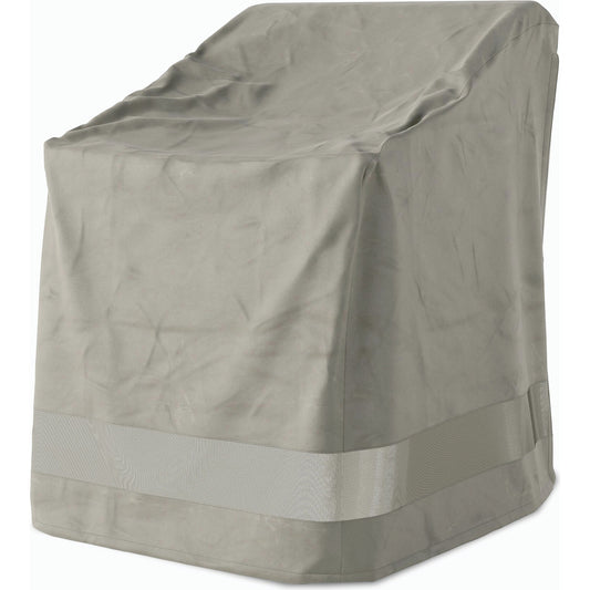 Weatherproof Outdoor Dining Chair Cover by Four Hands in baron grey, baron mesh and baron grey. Made from 100% polyester, 70% polyvinyl chloride (pvc), 30% polyester in a modern style.