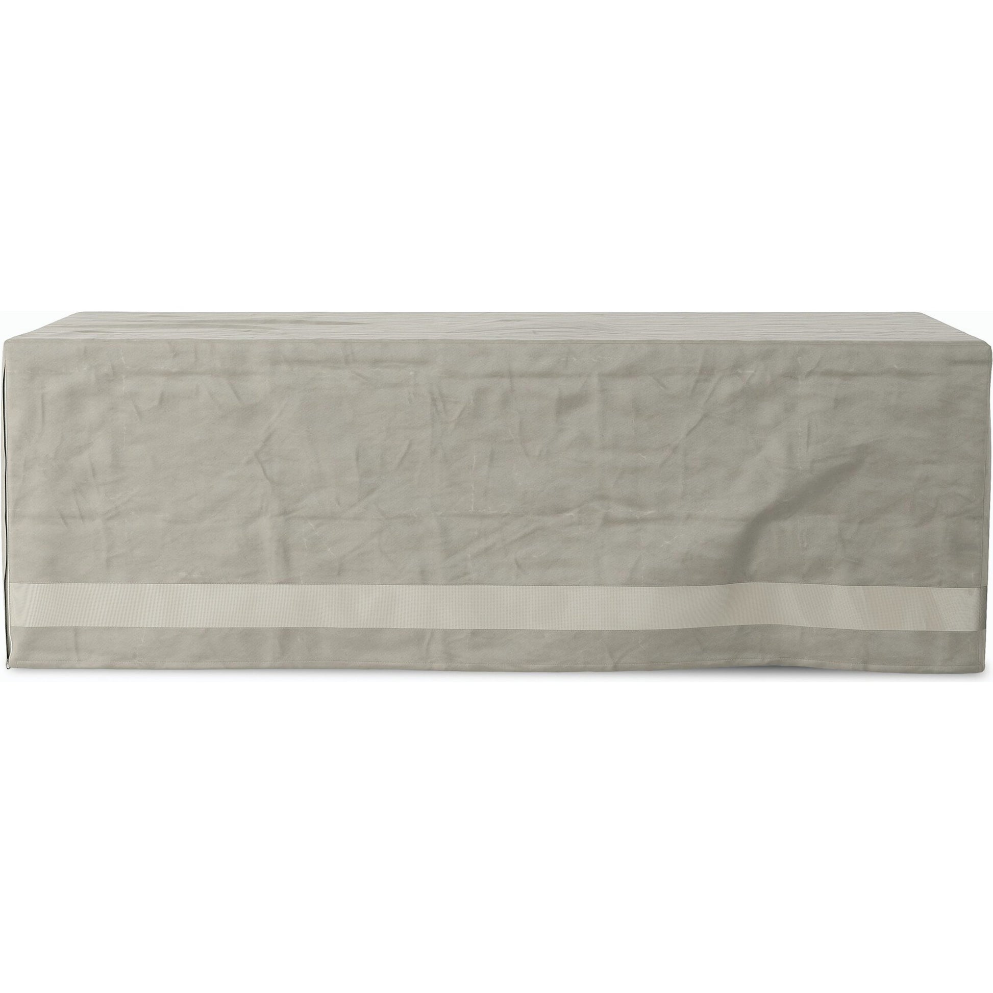 Weatherproof Outdoor Dining Table Cover by Four Hands in baron grey, baron mesh. Made from 100% polyester, 70% polyvinyl chloride (pvc), 30% polyester in a modern style.