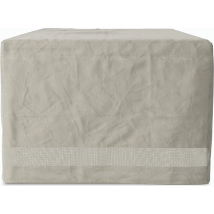 Weatherproof Outdoor Dining Table Cover by Four Hands in baron grey, baron mesh. Made from 100% polyester, 70% polyvinyl chloride (pvc), 30% polyester in a modern style.