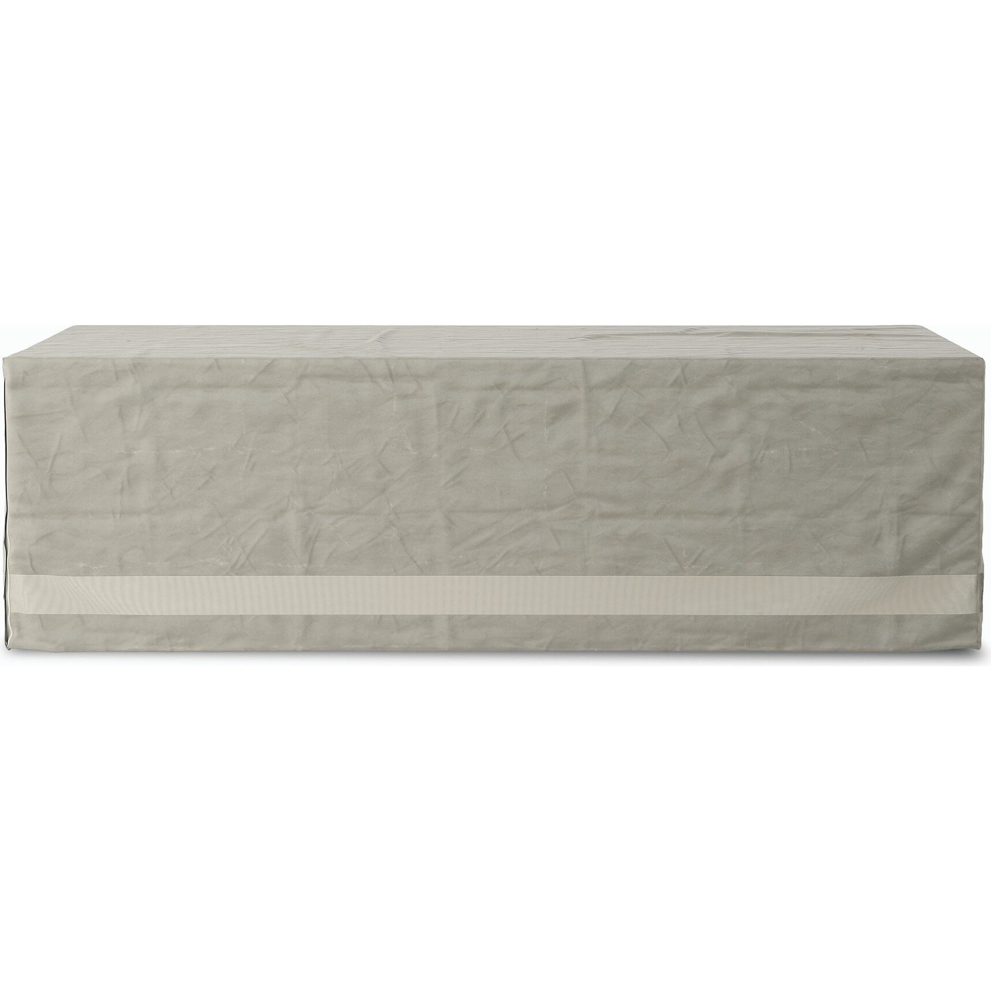 Weatherproof Outdoor Dining Table Cover by Four Hands in baron grey, baron mesh. Made from 100% polyester, 70% polyvinyl chloride (pvc), 30% polyester in a modern style.