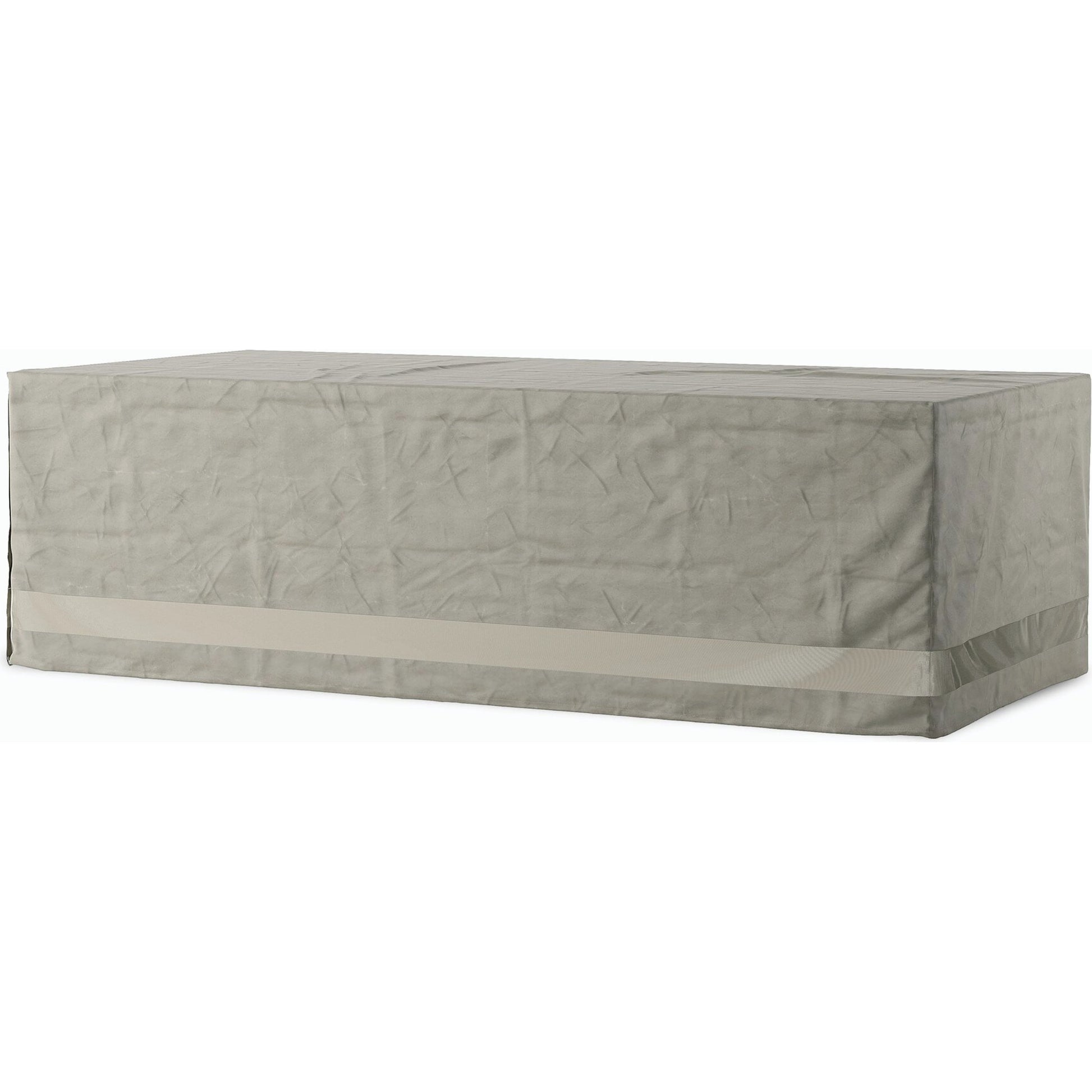 Weatherproof Outdoor Dining Table Cover by Four Hands in baron grey, baron mesh. Made from 100% polyester, 70% polyvinyl chloride (pvc), 30% polyester in a modern style.