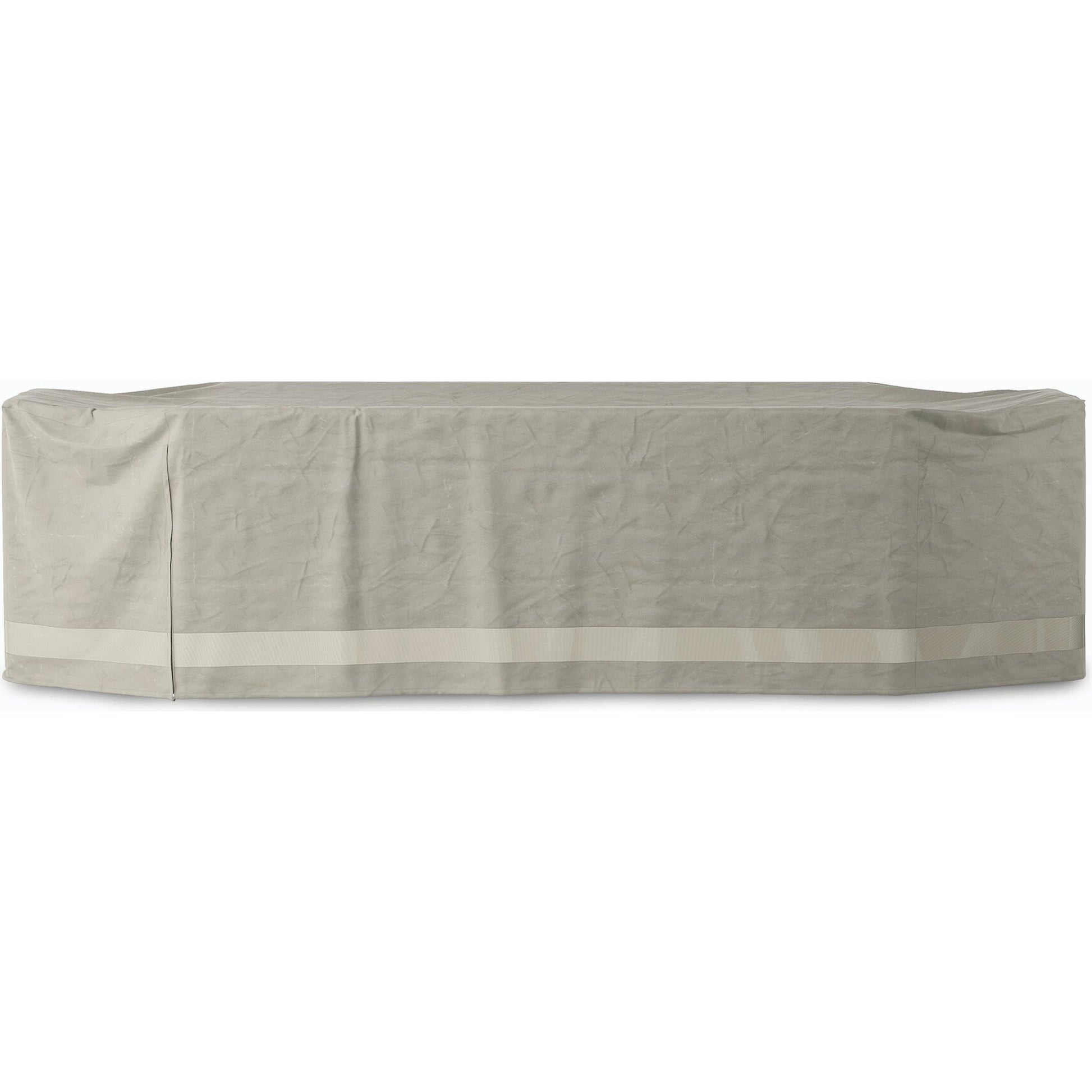 Weatherproof Outdoor Dining Set Cover by Four Hands in baron grey, baron mesh and baron grey. Made from 100% polyester, 70% polyvinyl chloride (pvc), 30% polyester in a modern style.