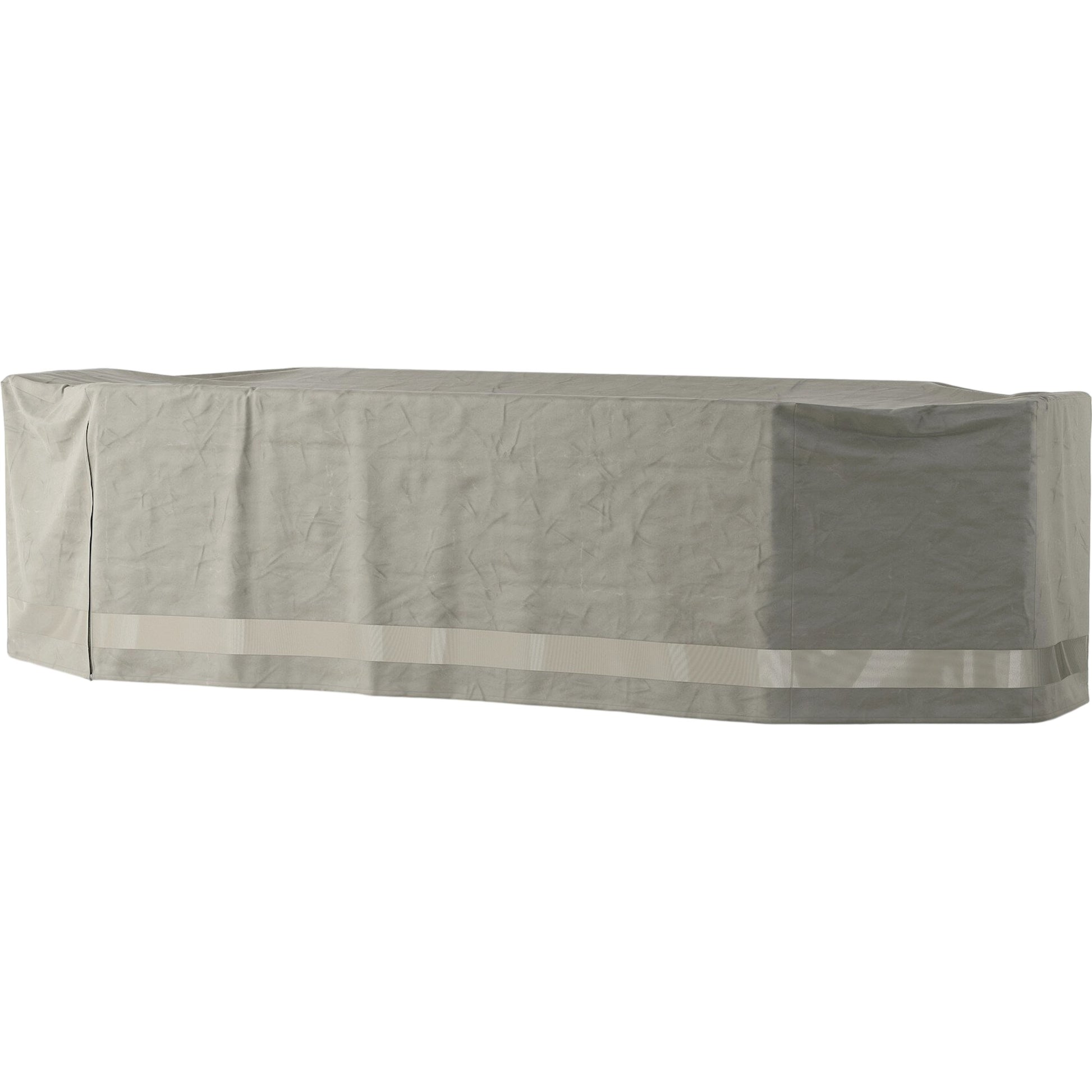 Weatherproof Outdoor Dining Set Cover by Four Hands in baron grey, baron mesh and baron grey. Made from 100% polyester, 70% polyvinyl chloride (pvc), 30% polyester in a modern style.