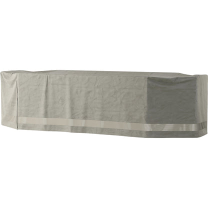 Weatherproof Outdoor Dining Set Cover by Four Hands in baron grey, baron mesh and baron grey. Made from 100% polyester, 70% polyvinyl chloride (pvc), 30% polyester in a modern style.