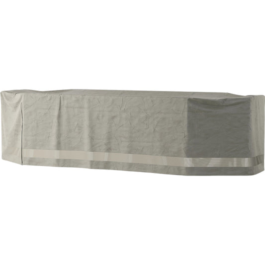 Weatherproof Outdoor Dining Set Cover by Four Hands in baron grey, baron mesh and baron grey. Made from 100% polyester, 70% polyvinyl chloride (pvc), 30% polyester in a modern style.