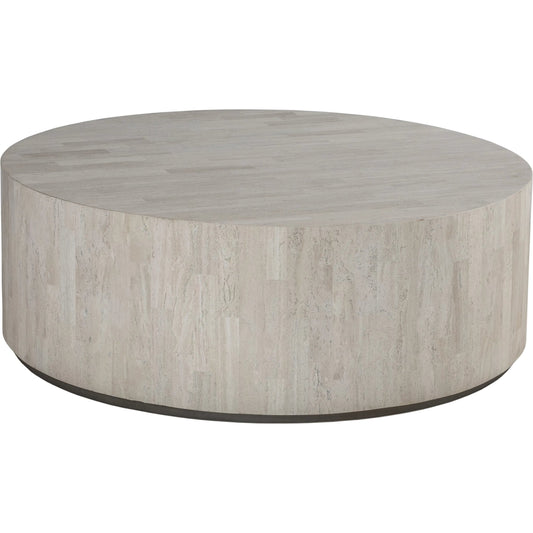 Cassio Round Cocktail Table by Artistica Home in creamy white. Made from unique in a unique style.