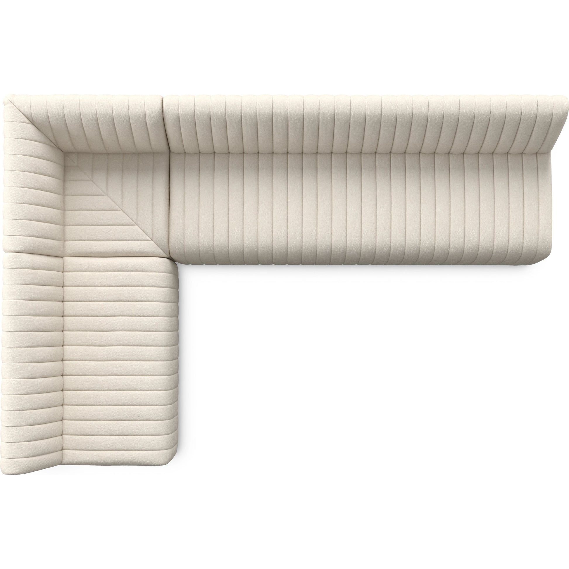 Augustine Dining Banquette by Four Hands in capri oatmeal. Made from 100% polyester, 80% polyurethane foam, 20% polyester fiber in a modern style.