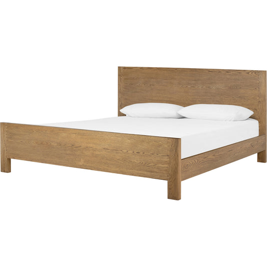 Meadow Bed by Four Hands in tawny oak. Made from oak veneer in a modern style.