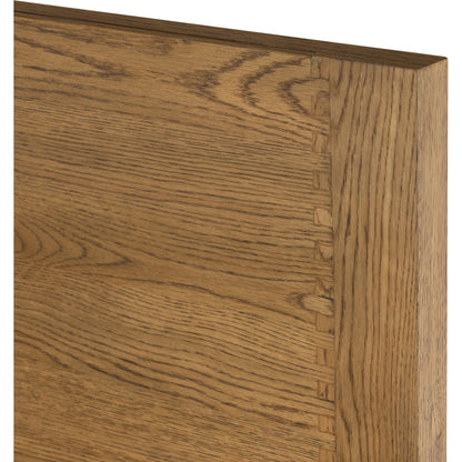 Meadow Bed by Four Hands in tawny oak. Made from oak veneer in a modern style.