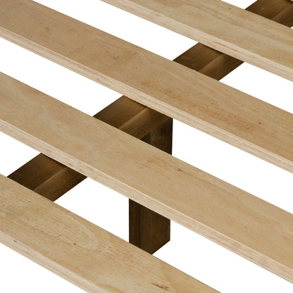Meadow Bed by Four Hands in tawny oak. Made from oak veneer in a modern style.