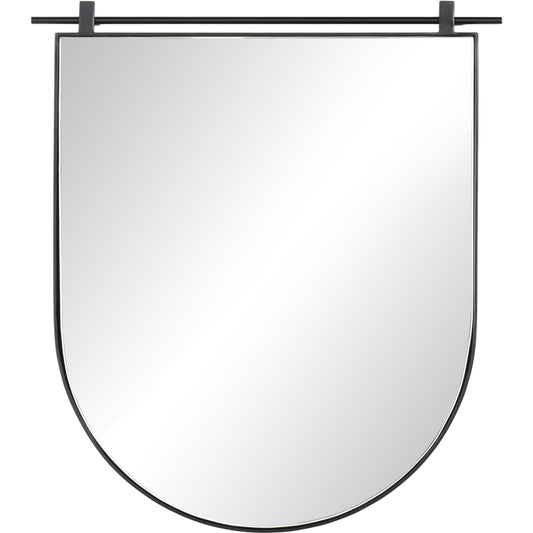 Chico Small Arch Mirror by Four Hands. Made from iron, engineered hardwood, mirror in a cottage & farmhouse style.