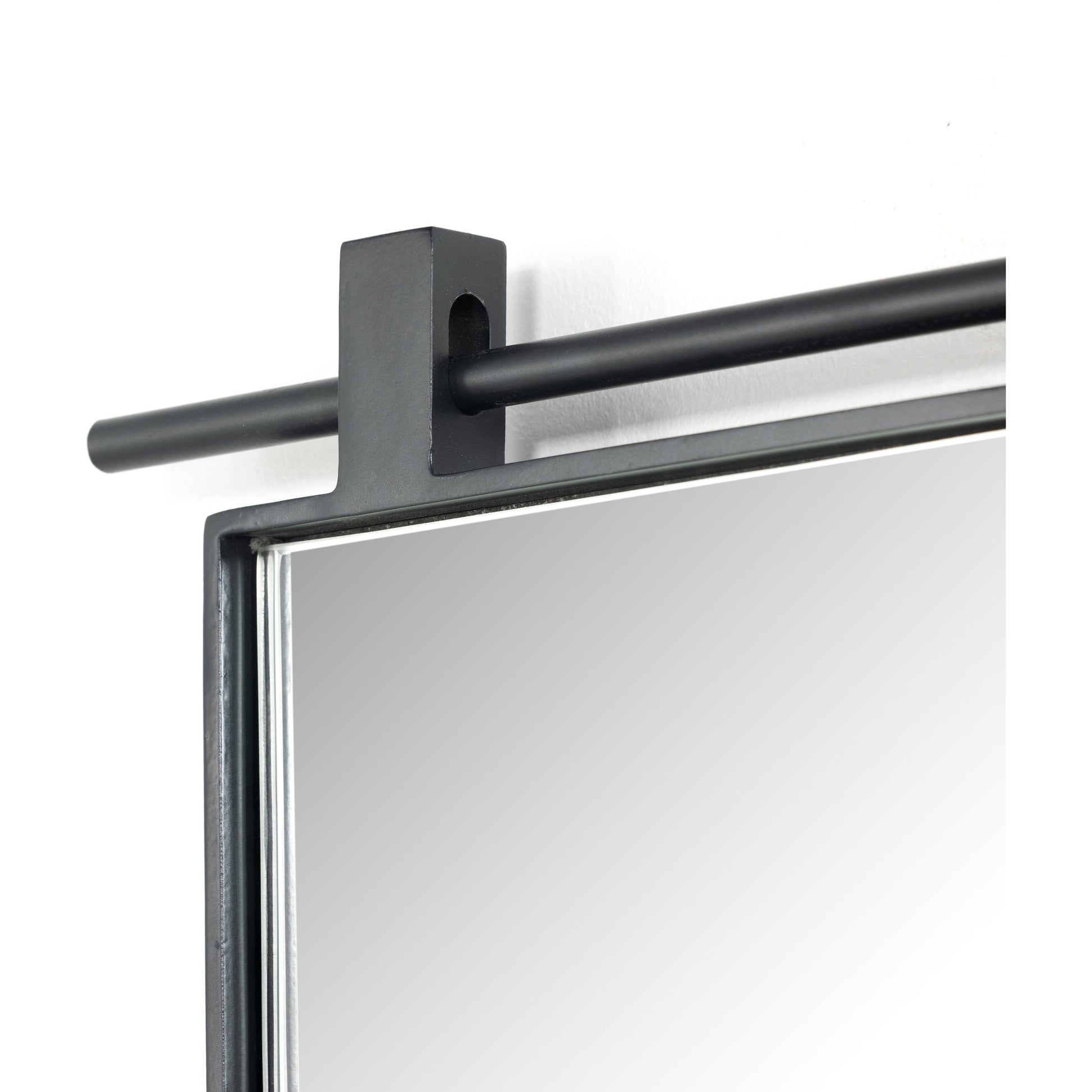Chico Small Arch Mirror by Four Hands. Made from iron, engineered hardwood, mirror in a cottage & farmhouse style.
