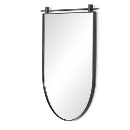 Chico Small Arch Mirror by Four Hands. Made from iron, engineered hardwood, mirror in a cottage & farmhouse style.